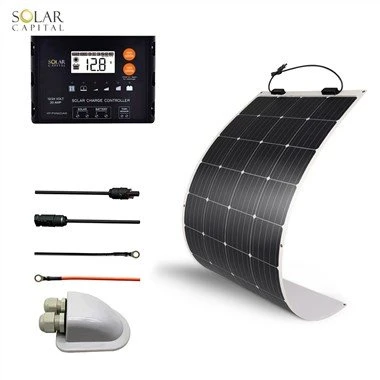 Kit Panel Suria Fleksibel 100W 12V